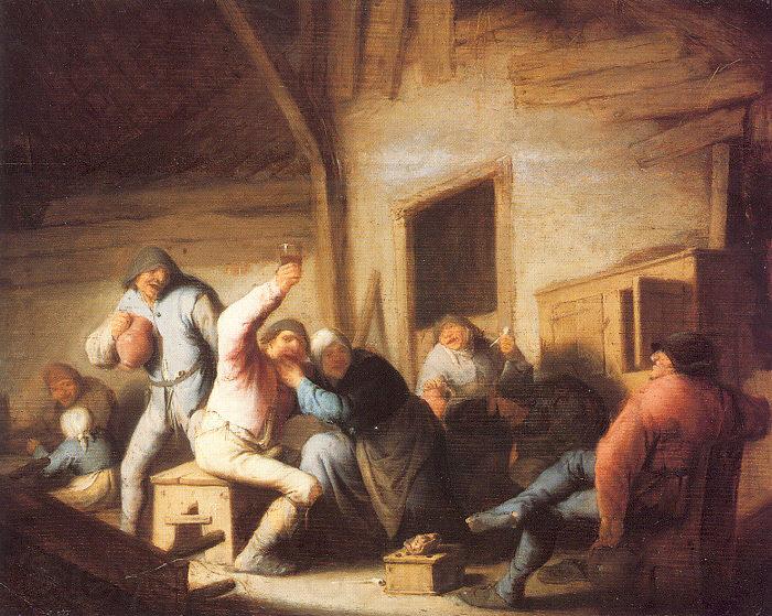 Ostade, Adriaen van Peasants Making Merry in a Tavern